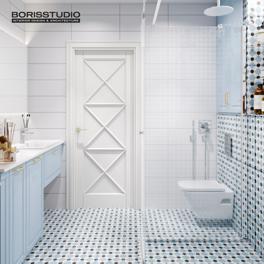 Дизайн-проект інтер'єру ванної кімнати у стилі прованс