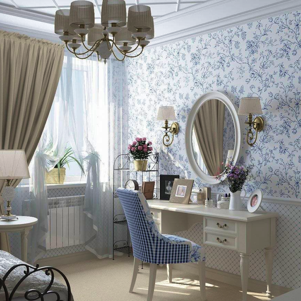 Дизайн-проект інтер'єру спальні в стилі прованс