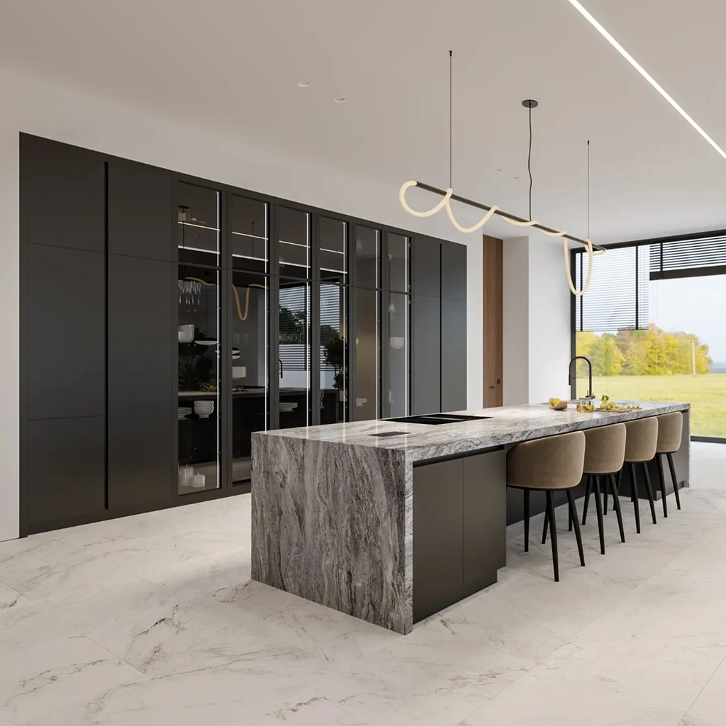 Современная кухня AYAX с минималистичным дизайном