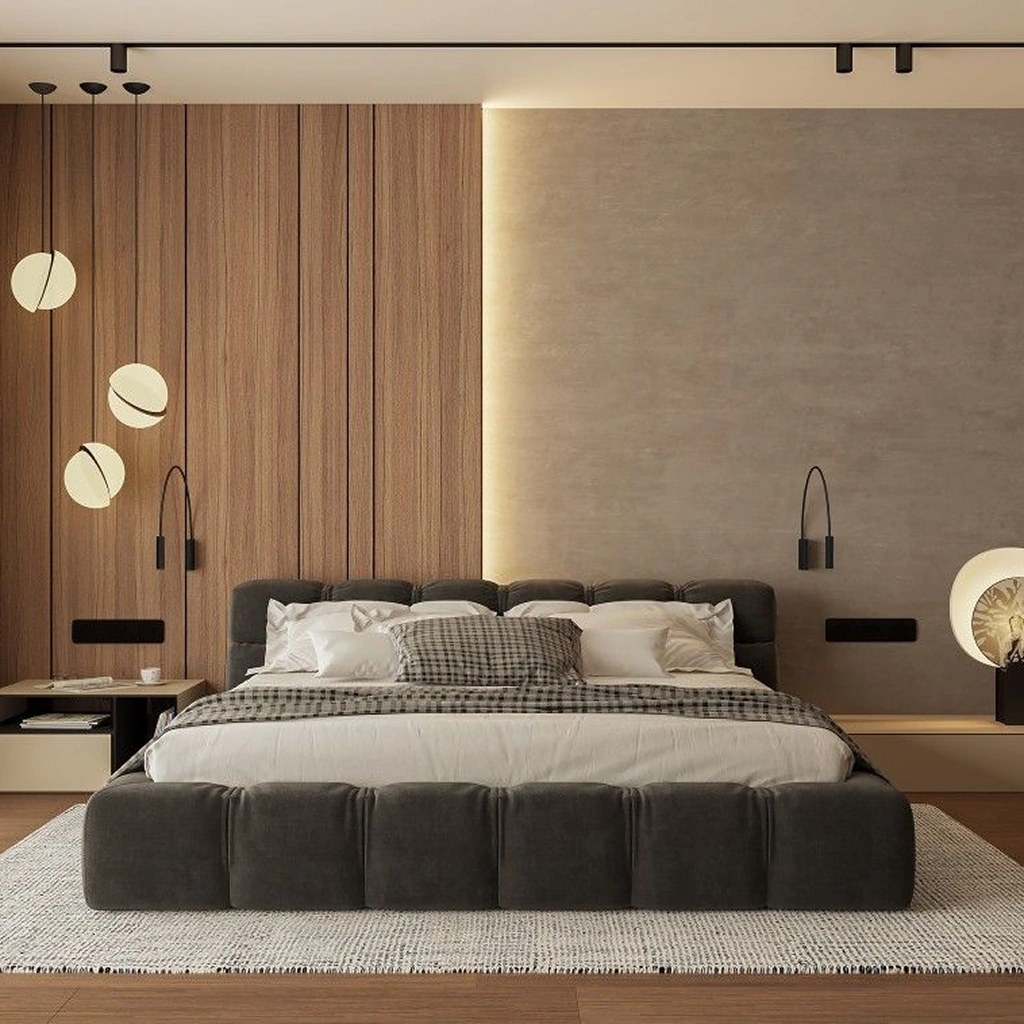 Современная спальня лофт