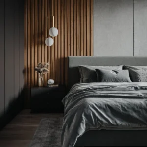 Спальня лофт освещение