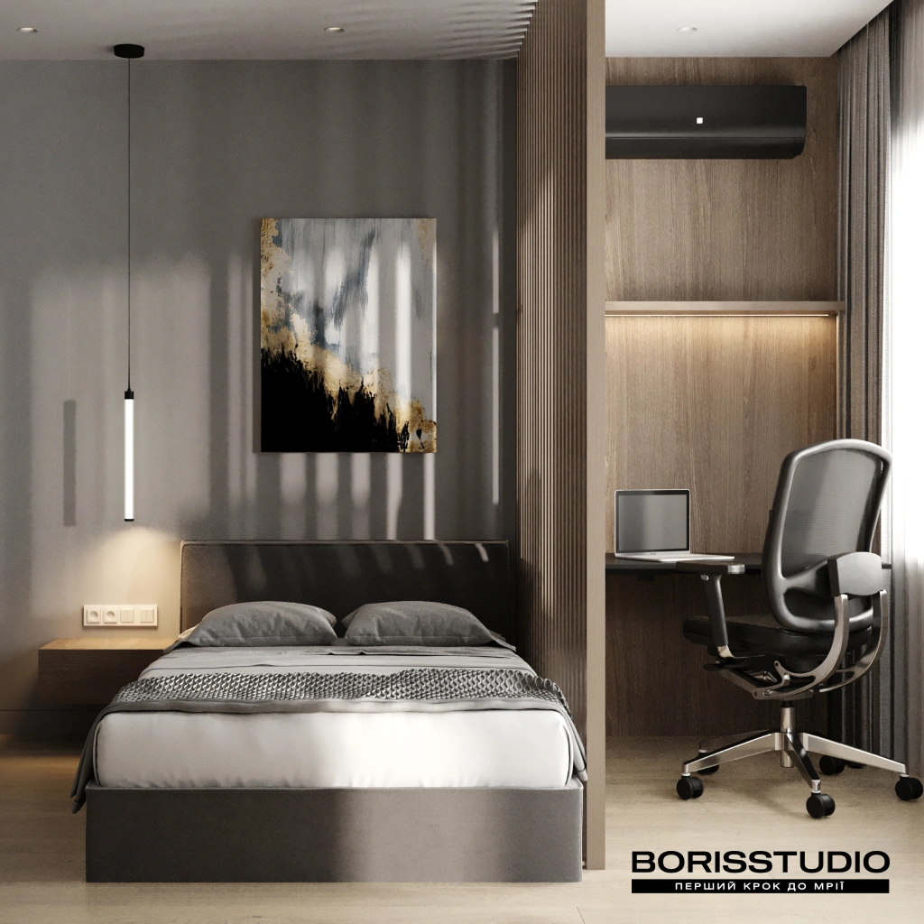 Спальня у світлому мінімалізмі