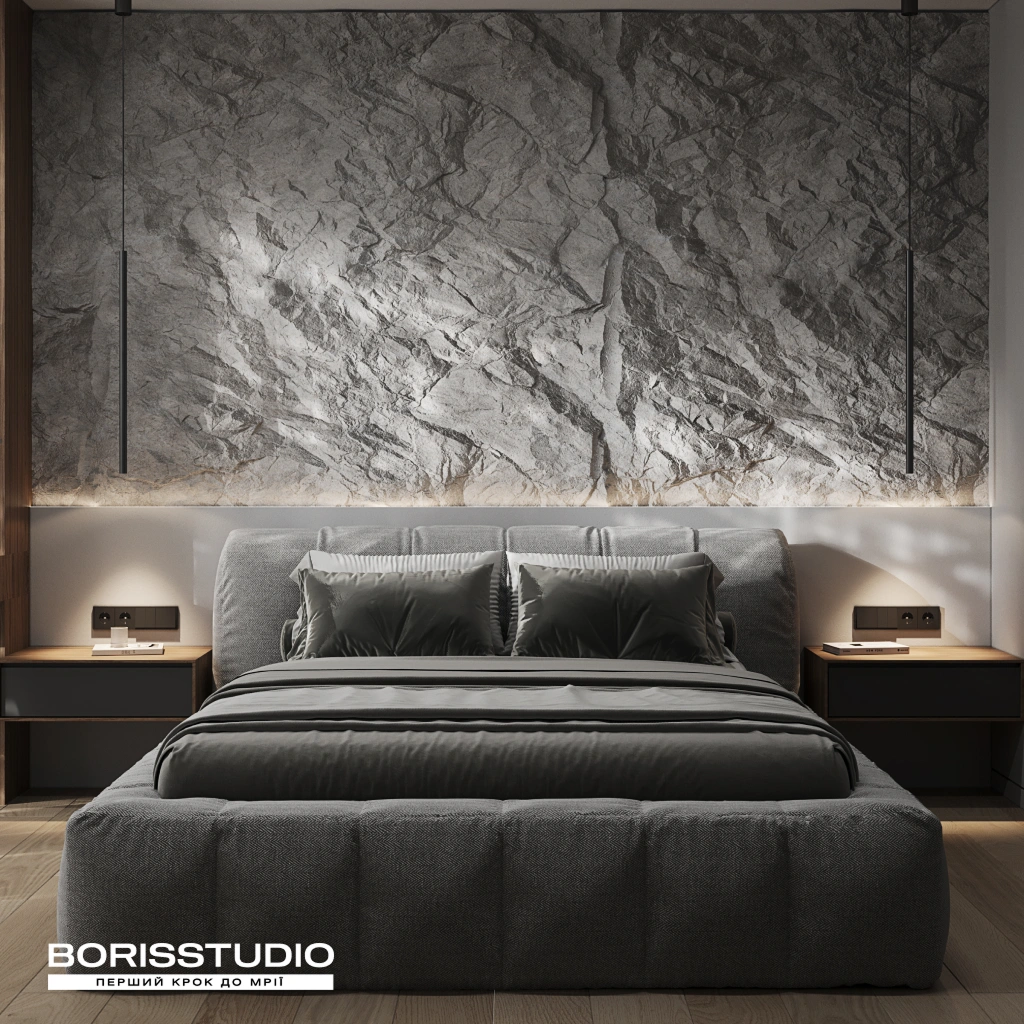 Спальня в стиле лофт