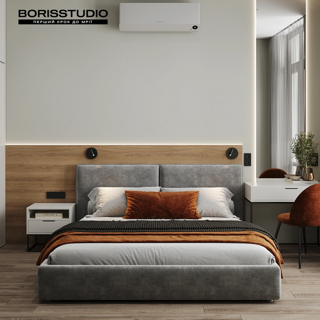 Спальня в стиле минимализм