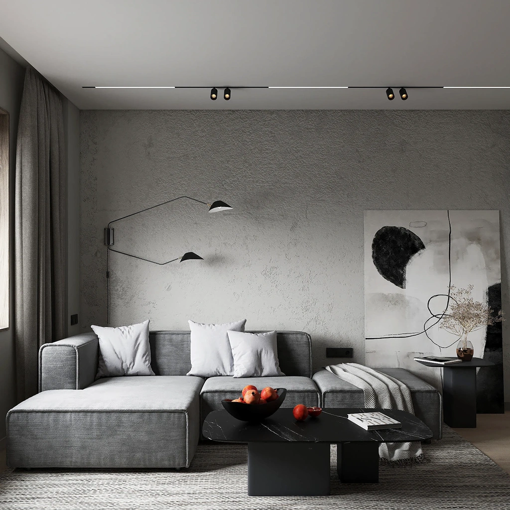 Сучасна вітальня лофт