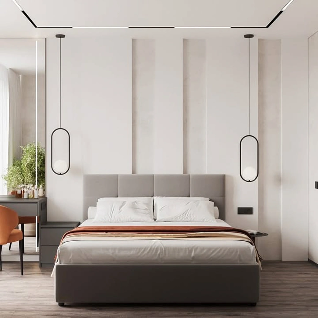 Сучасне ліжко pufetto у мінімалістичному стилі