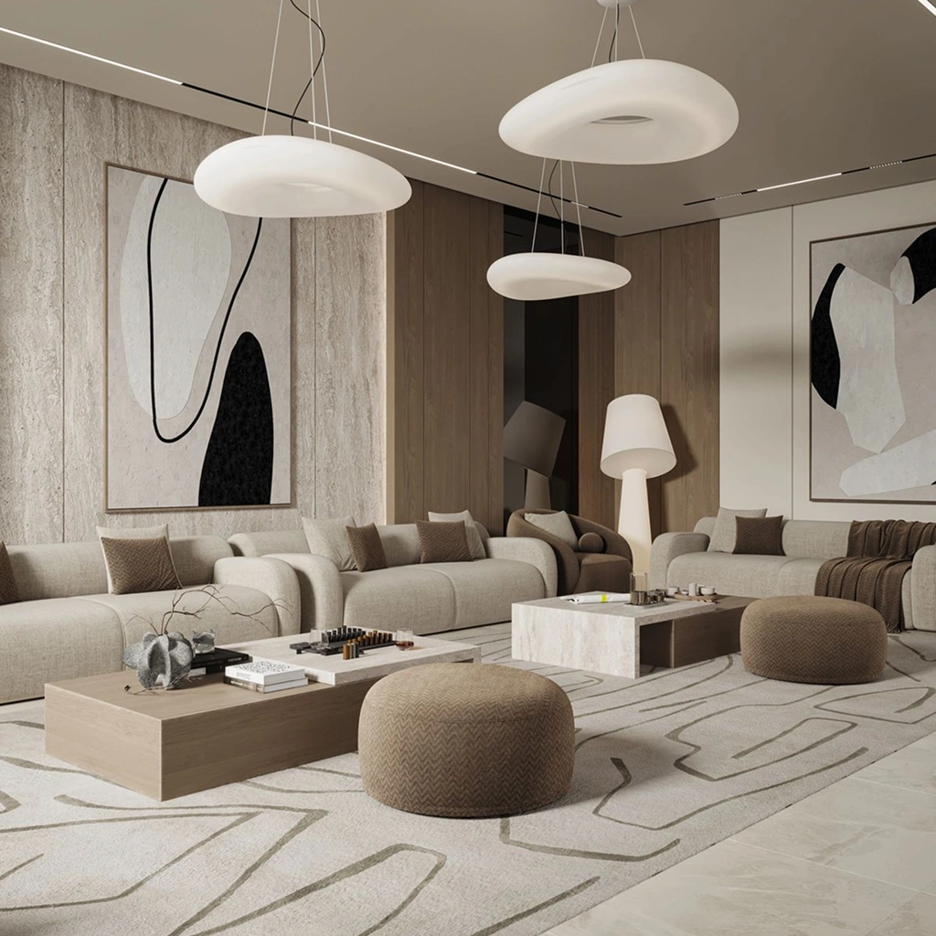 Светильники гостинной в стиле модерн