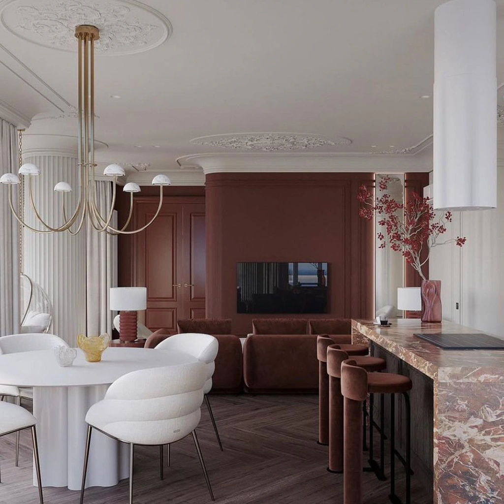 Цветовая палитра интерьера в стиле модерн