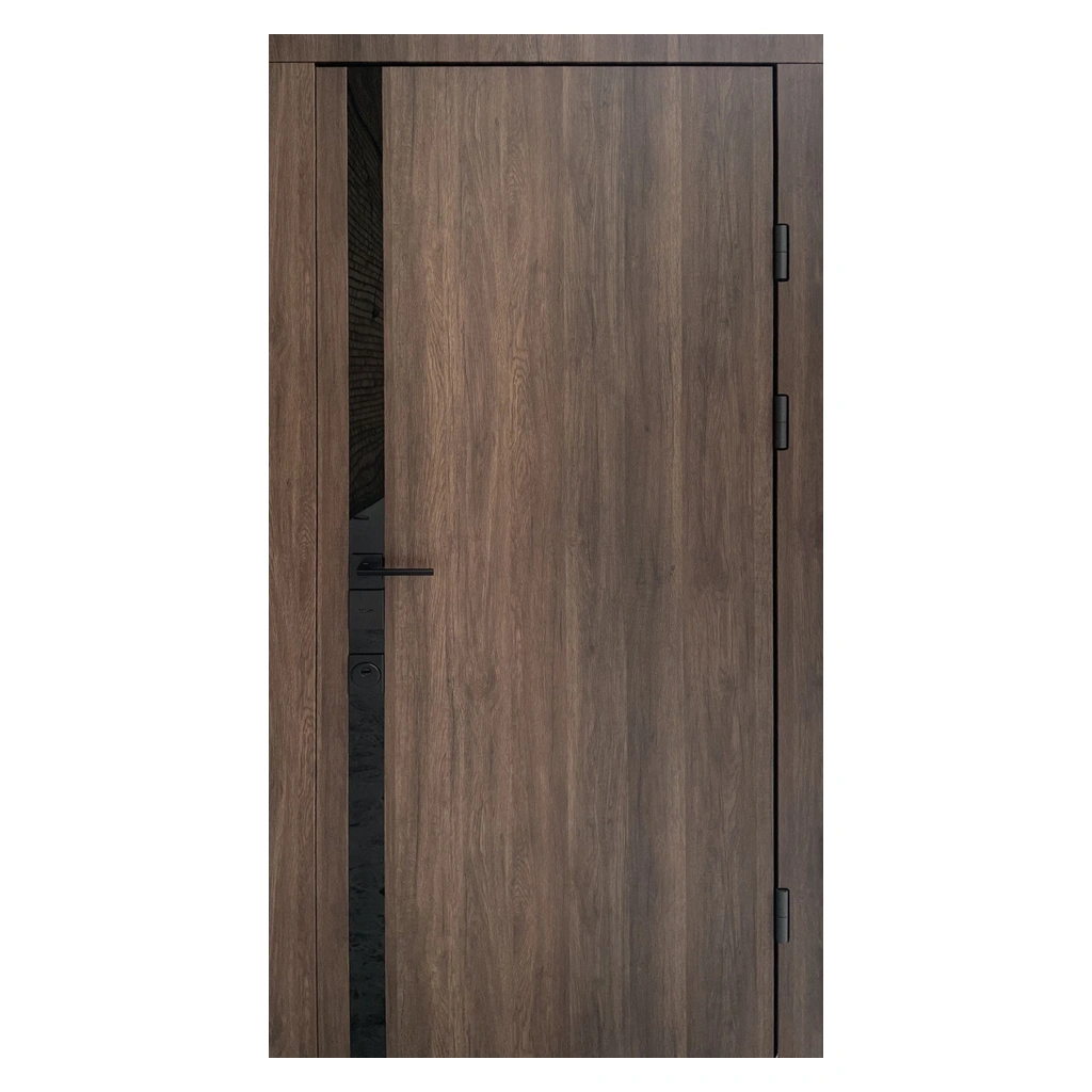 Теплая стальная дверь Qdoors с отделкой под дерево