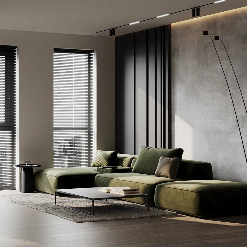 Вітальня в стилі лофт