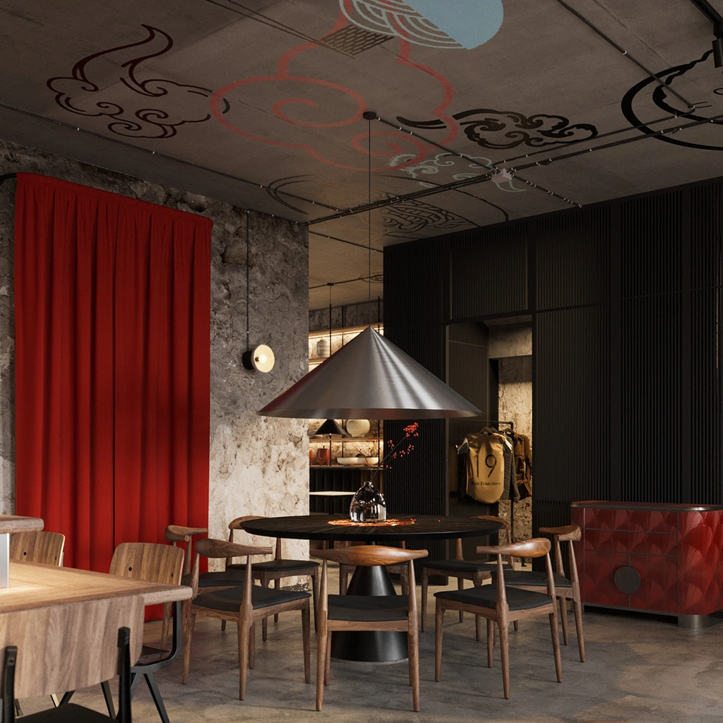 Японський стиль в оформленні інтер'єру кафе