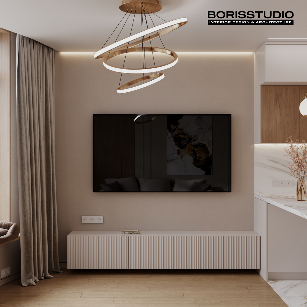 Дизайн інтер'єру двокімнатної квартири в ЖК "Адмірал", Фото №11