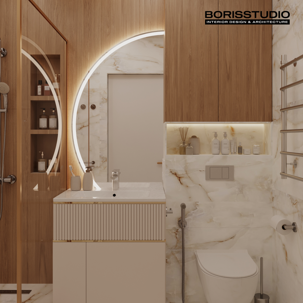 Дизайн інтер'єру двокімнатної квартири в ЖК "Адмірал", Фото №12