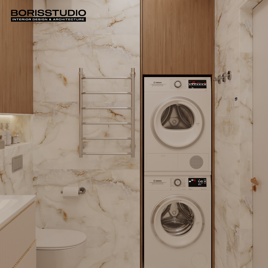 Дизайн інтер'єру двокімнатної квартири в ЖК "Адмірал", Фото №15