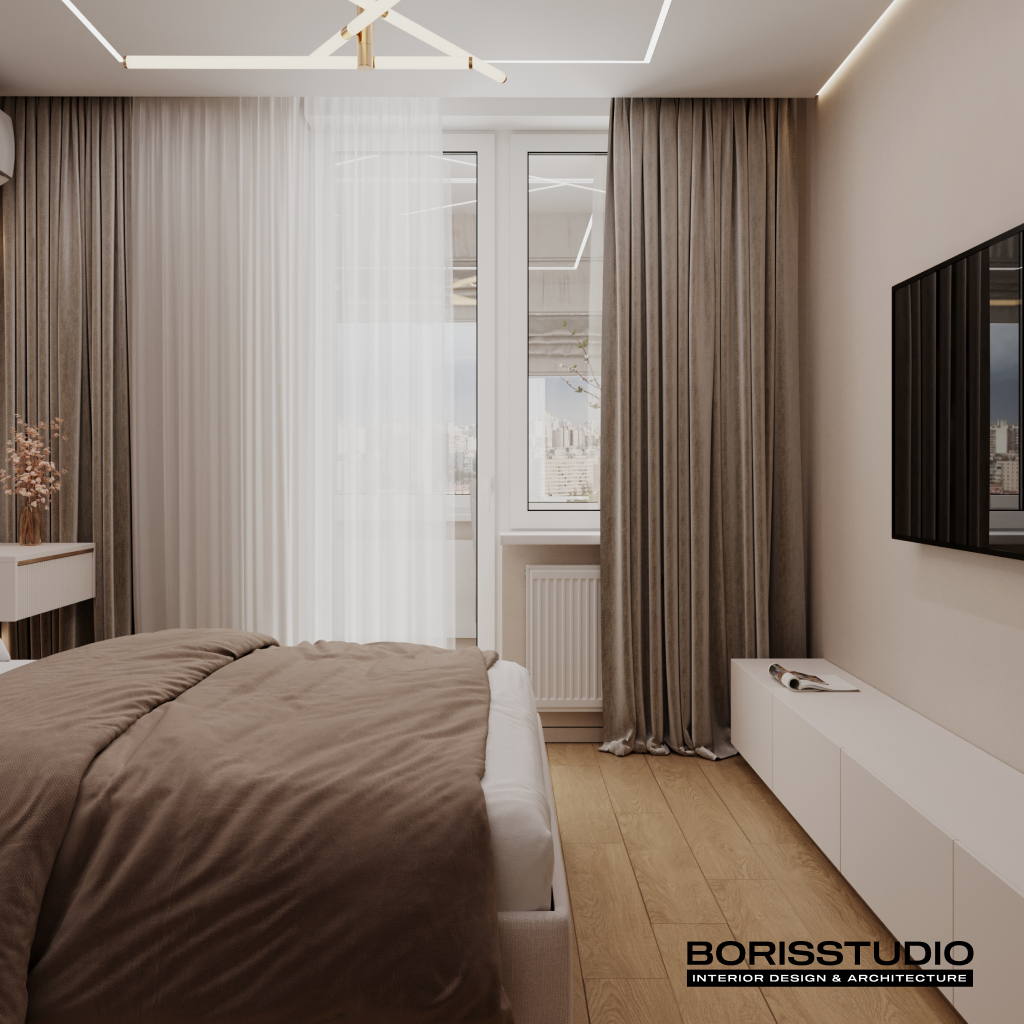 Дизайн інтер'єру двокімнатної квартири в ЖК "Адмірал", Фото №5