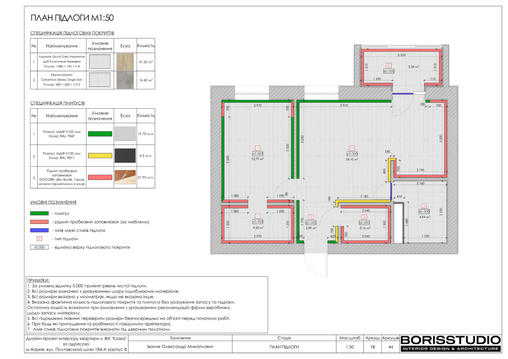 Альбом проекту двокімнатної квартири в ЖК "Казка", Фото №19