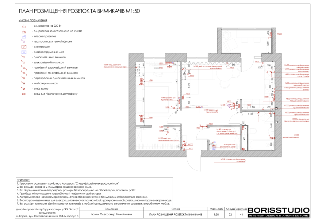 Альбом проекту двокімнатної квартири в ЖК "Казка", Фото №23