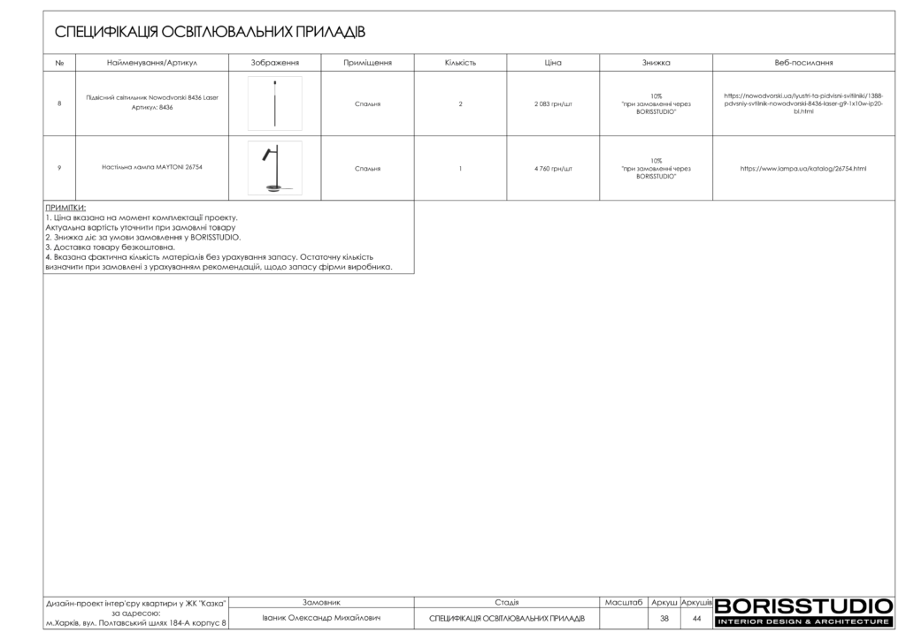 Альбом проекту двокімнатної квартири в ЖК "Казка", Фото №39