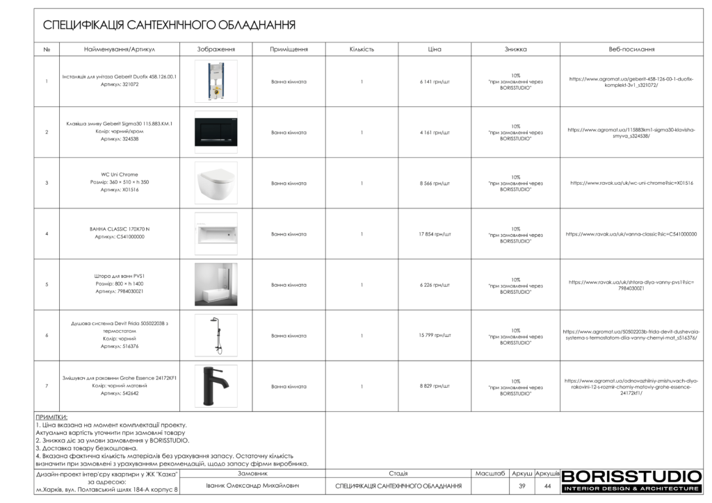Альбом проекту двокімнатної квартири в ЖК "Казка", Фото №40
