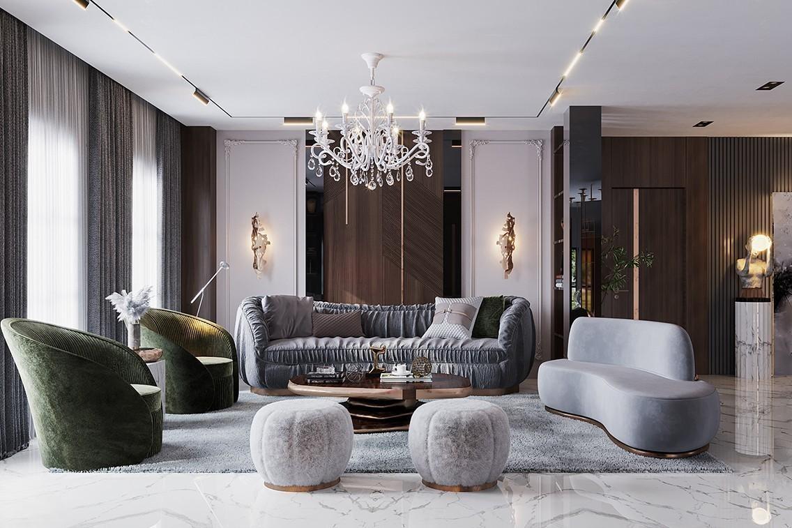 Дизайн інтер’єру у стилі ар-деко №1