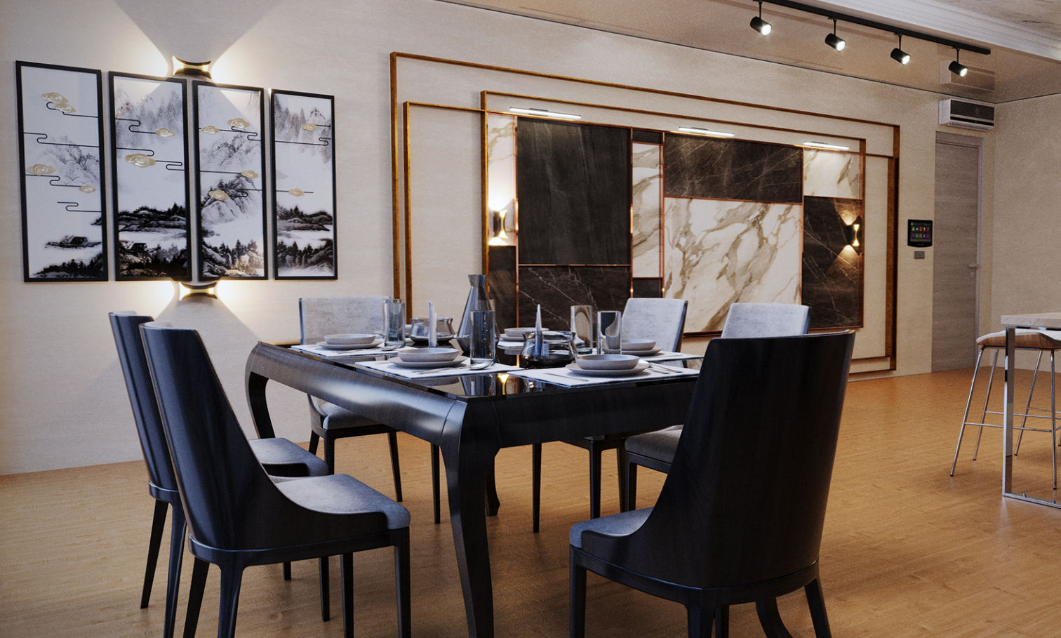 Дизайн-проєкт інтер’єру у стилі ар-деко №2