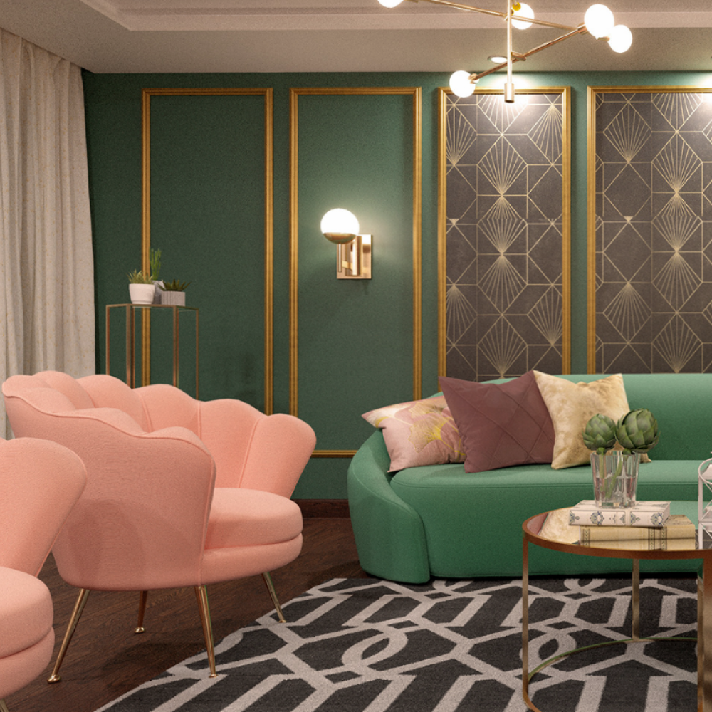 Дизайн-проєкт інтер'єру у стилі арт-деко №11