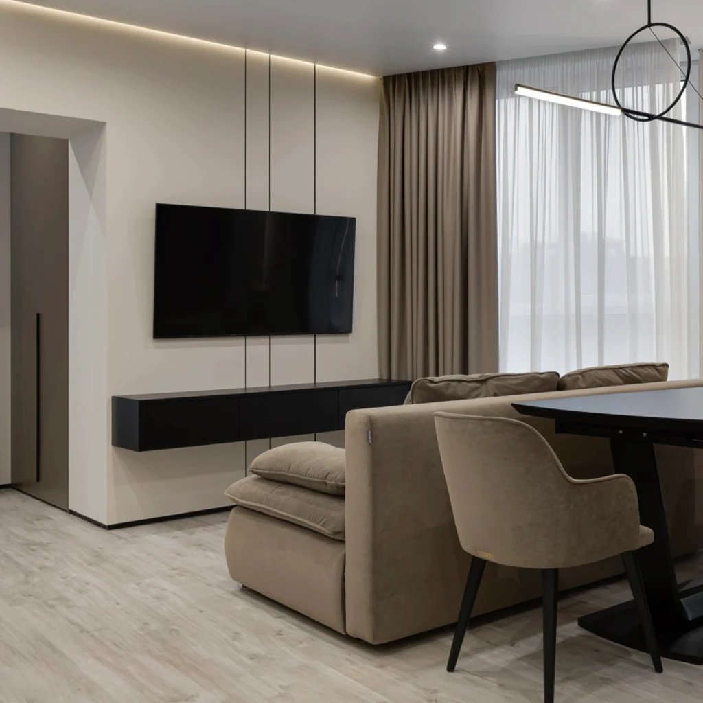 Дизайн інтер’єру та ремонт квартири в ЖК “Podil Plaza & Residence”