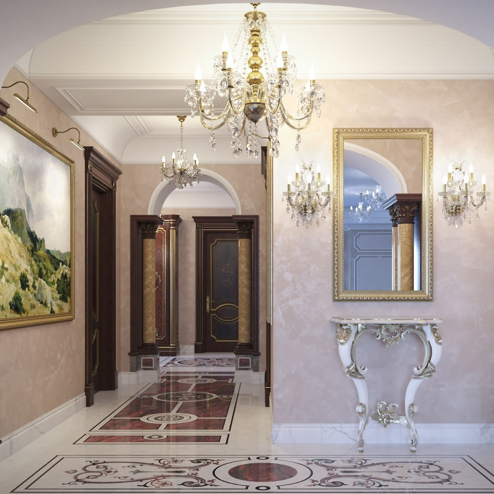 Бароко в інтер'єрі передпокою