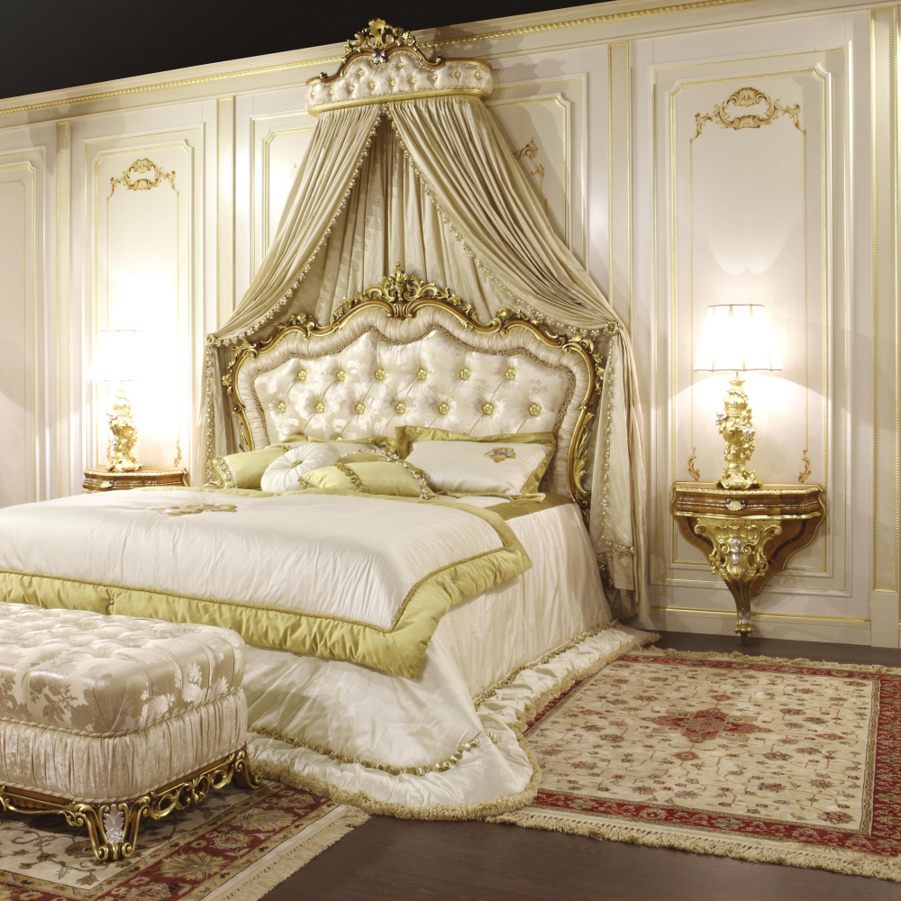 Спальня в дизайні інтер'єру бароко