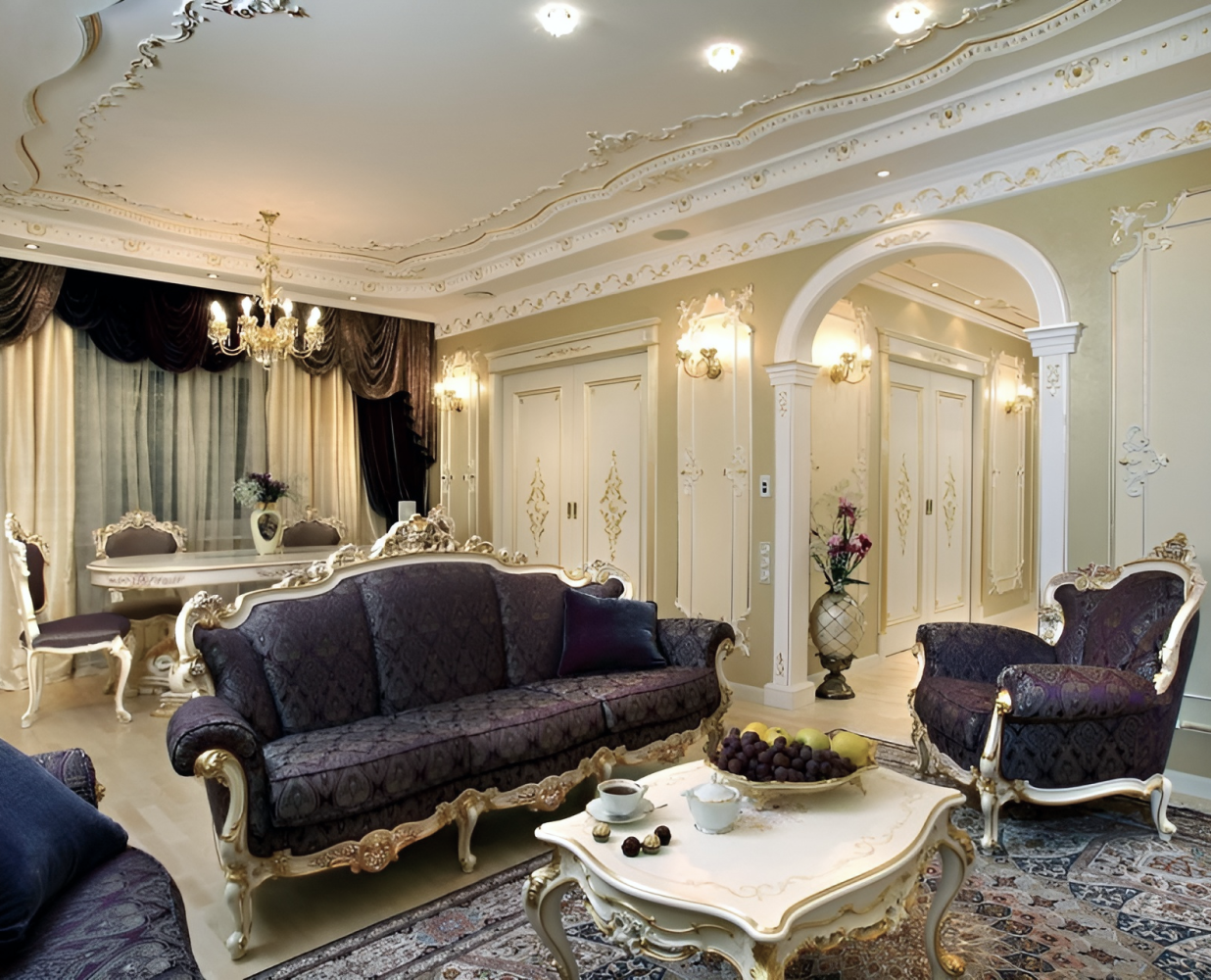 Дизайн інтер’єру вілли у стилі бароко №4