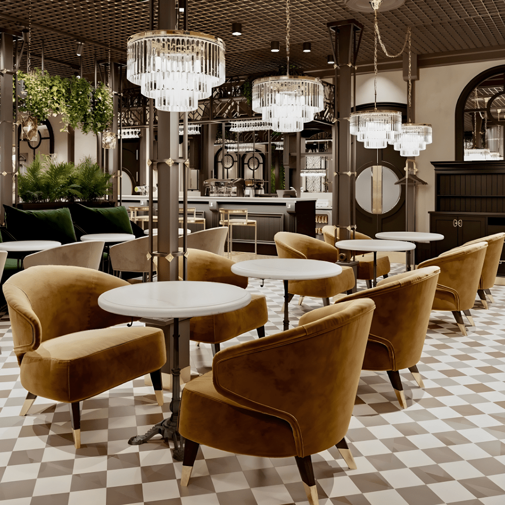 Освітлення для ресторану в стилі модерн