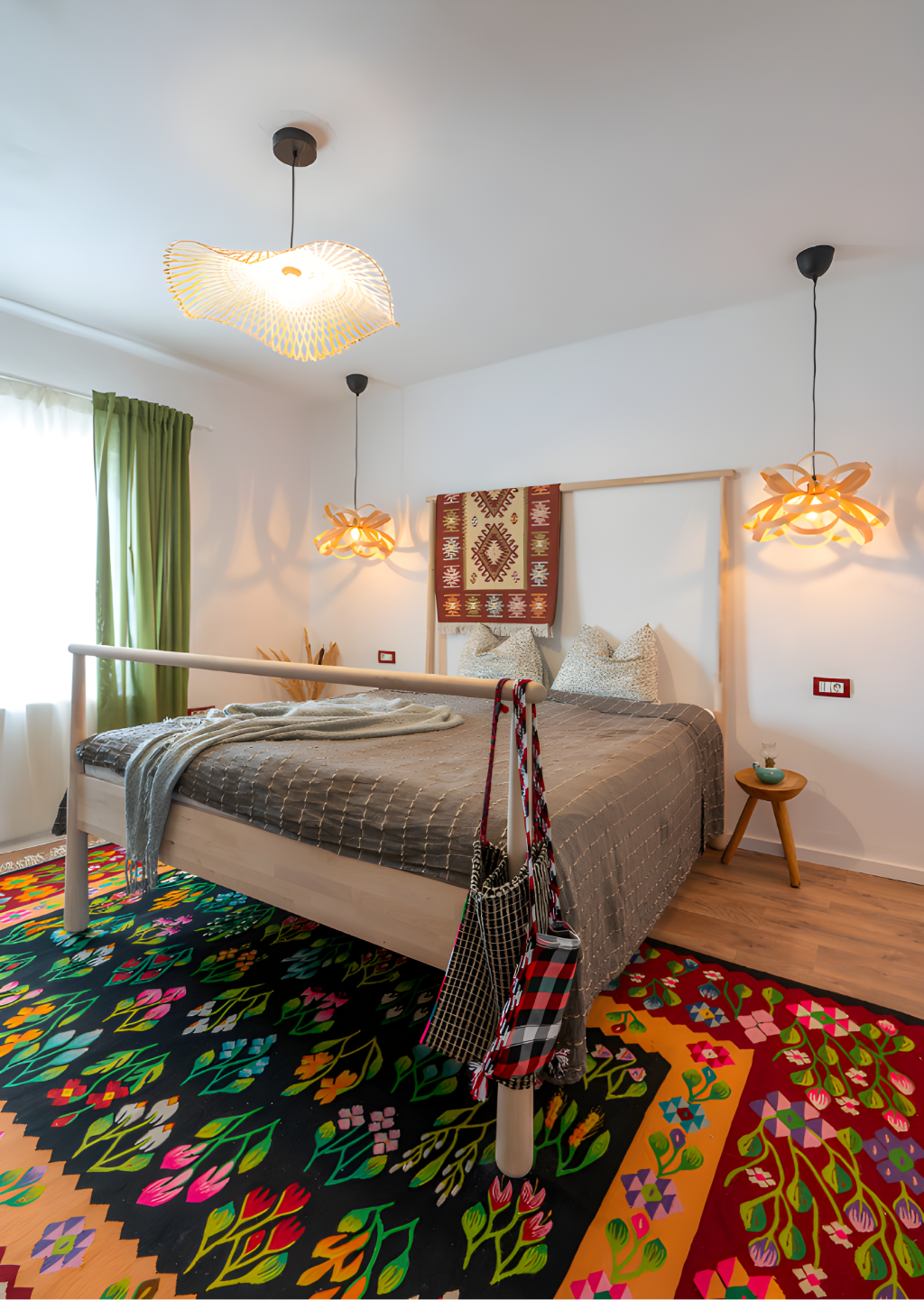 Дизайн спальні у сільському стилі №6