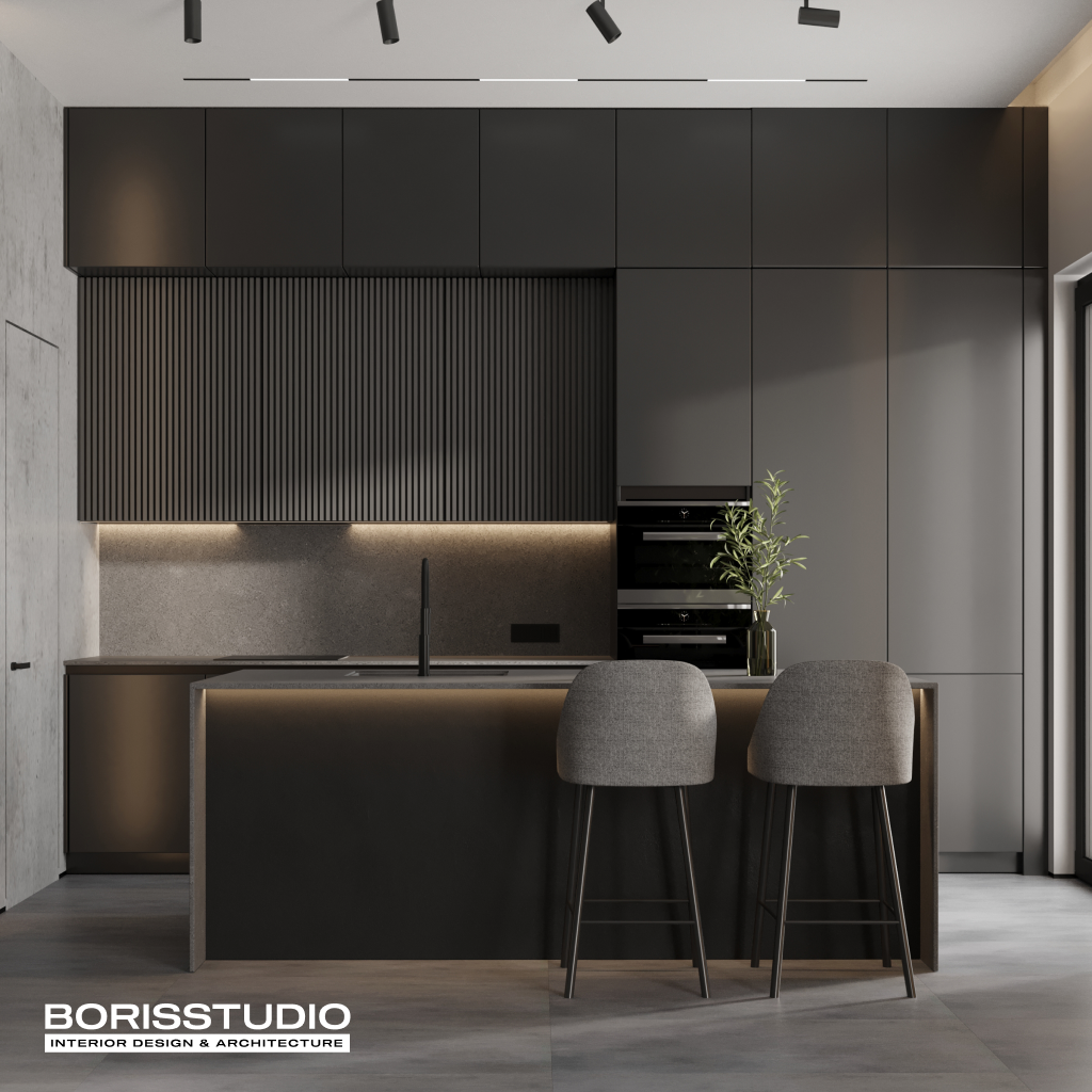 Дизайн інтер'єру будинку 350 кв м Київ - BORISSTUDIO