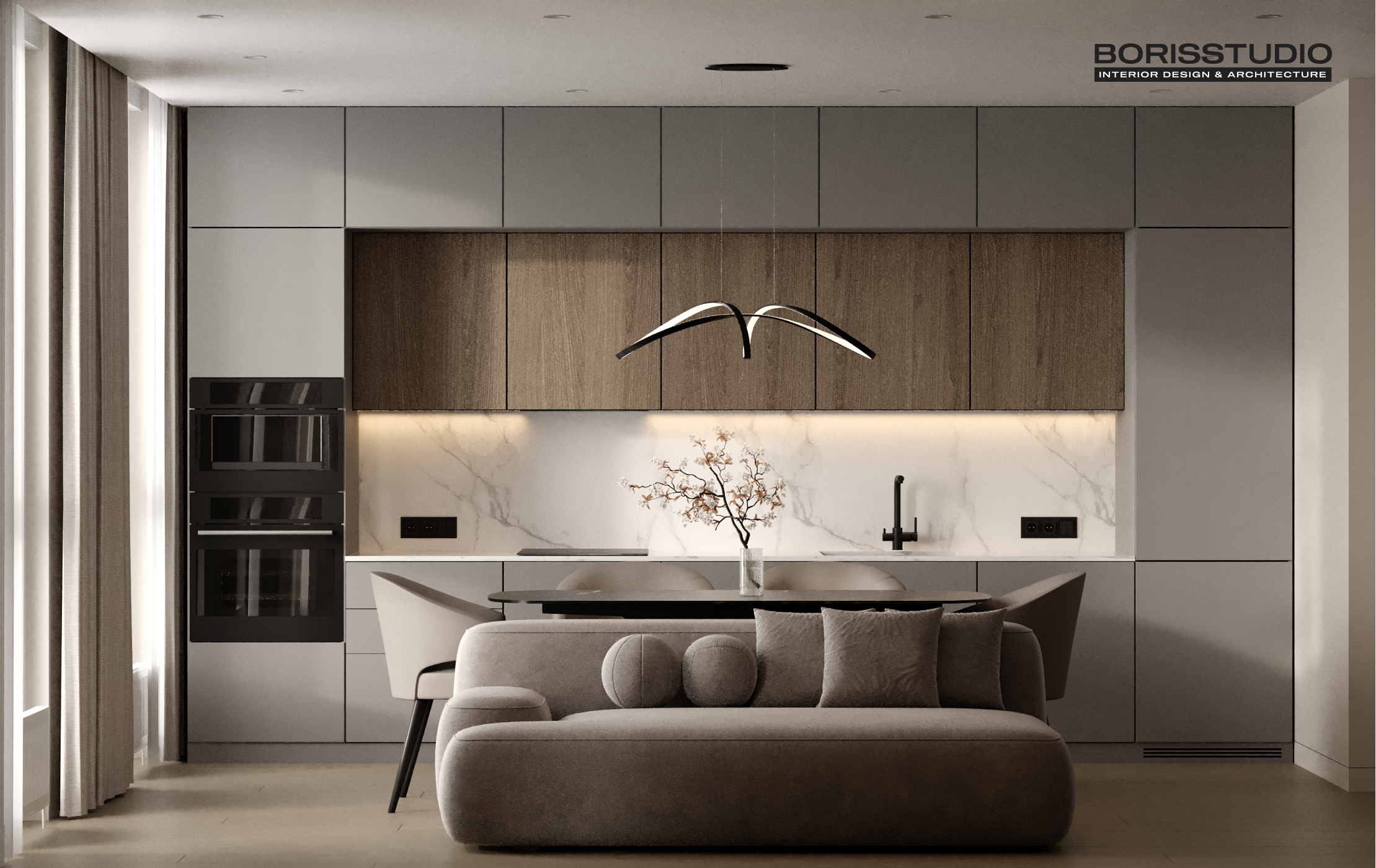 Дизайн-проєкт квартири-студії у Києві №2