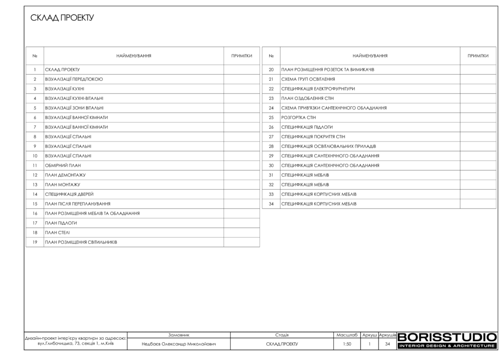 Альбом проекту однокімнатної квартири на Подолі, Фото №2
