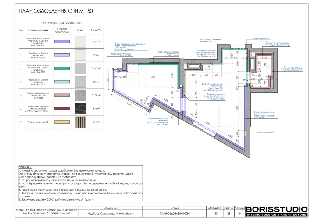 Альбом проекту однокімнатної квартири на Подолі, Фото №24