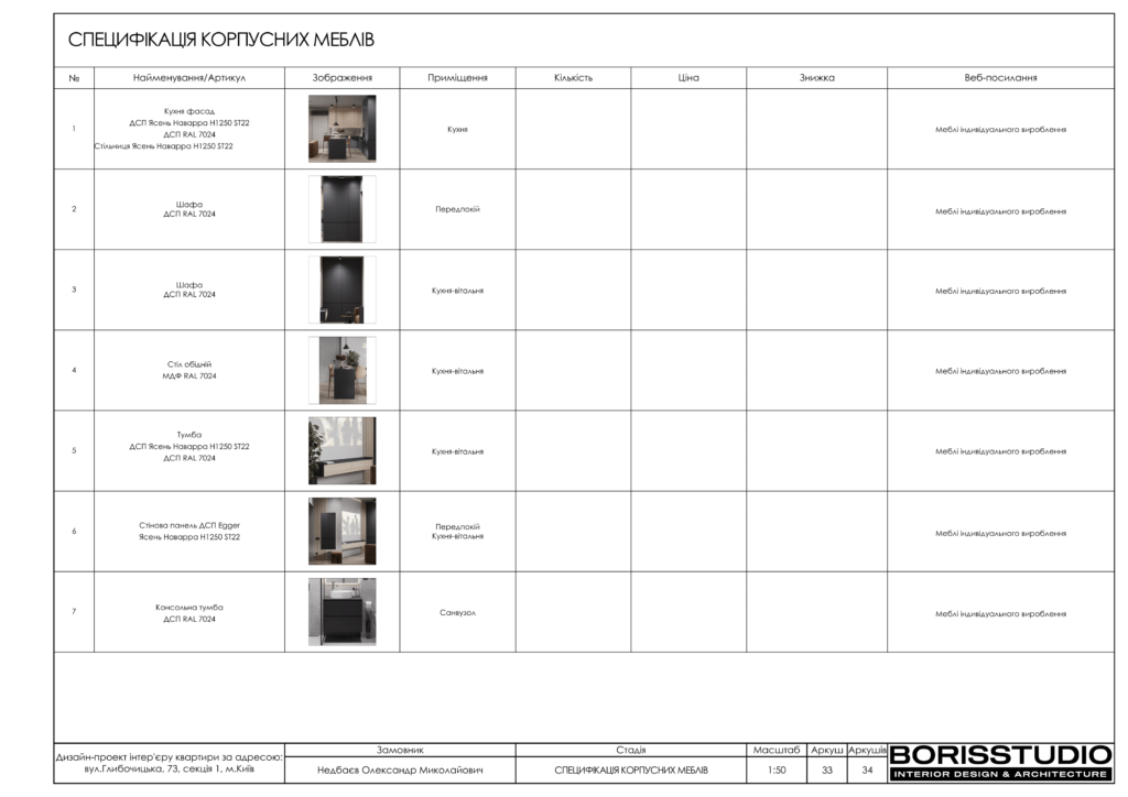 Альбом проекту однокімнатної квартири на Подолі, Фото №35