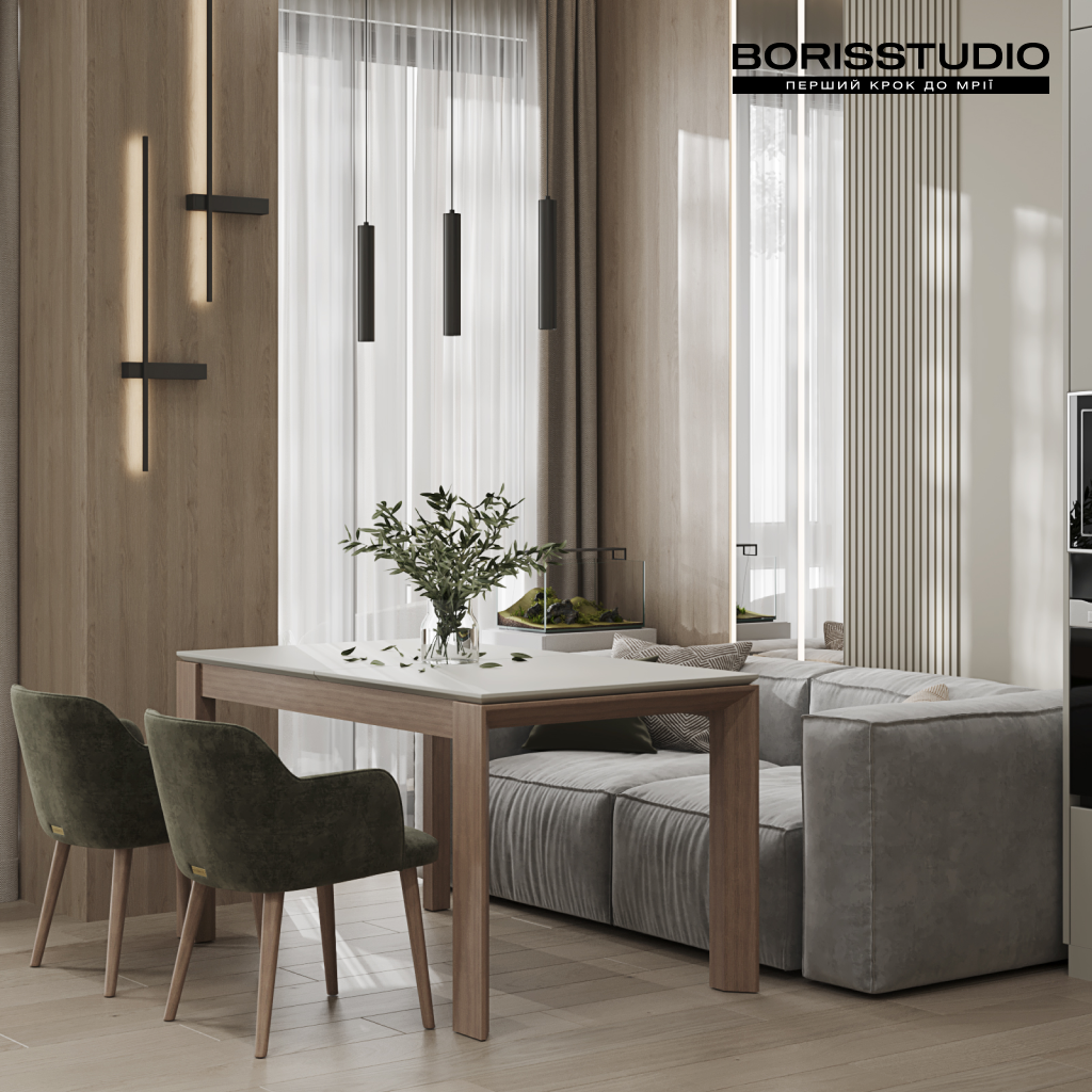 Дизайн двокімнатної квартири у Харкові