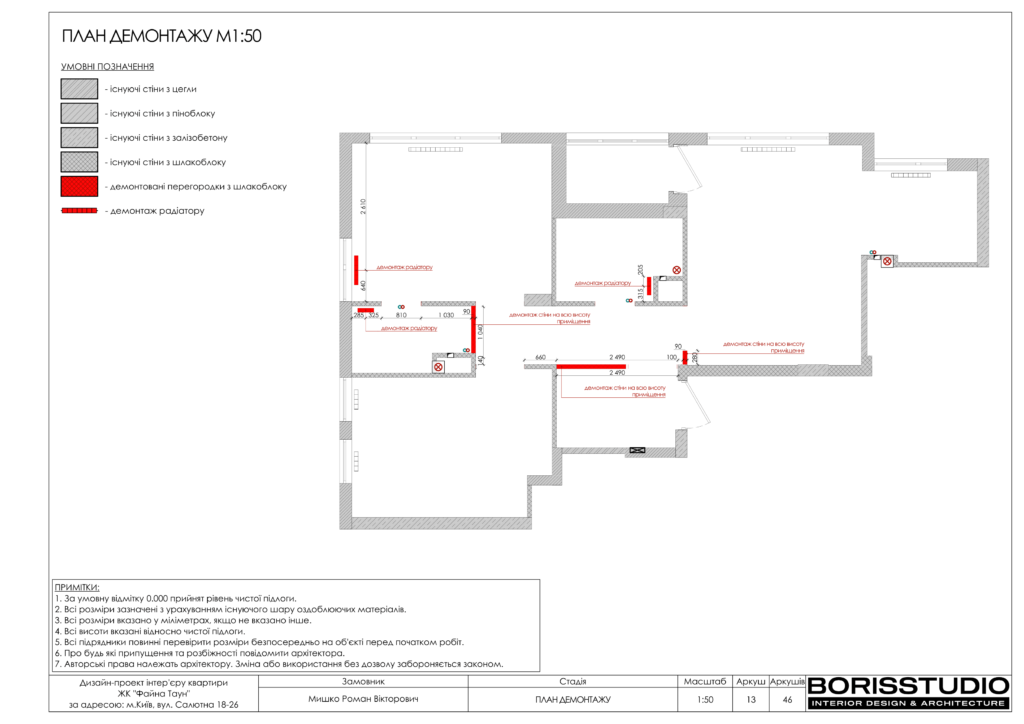 Дизайн інтер'єру двокімнатної квартири в ЖК "Файна Таун", альбоп проекту, фото №14