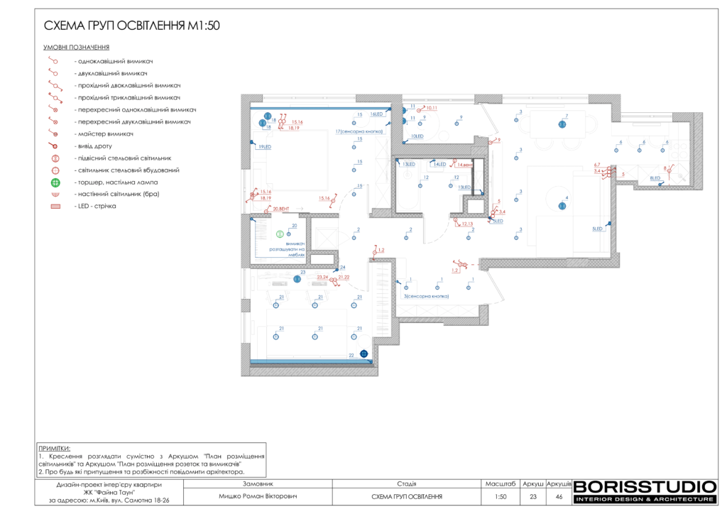 Дизайн інтер'єру двокімнатної квартири в ЖК "Файна Таун", альбоп проекту, фото №24