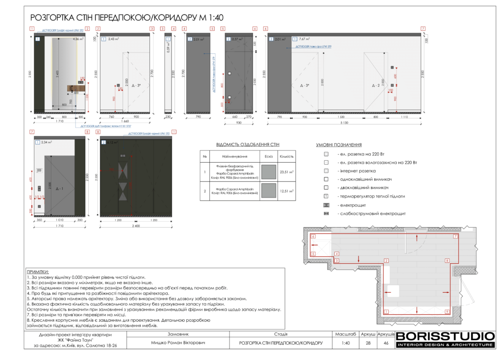 Дизайн інтер'єру двокімнатної квартири в ЖК "Файна Таун", альбоп проекту, фото №29