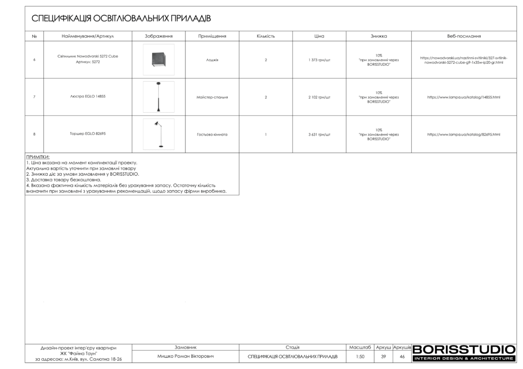 Дизайн інтер'єру двокімнатної квартири в ЖК "Файна Таун", альбоп проекту, фото №40