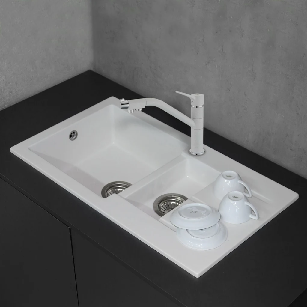 Дизайн кухонной мойки от Fancy marble