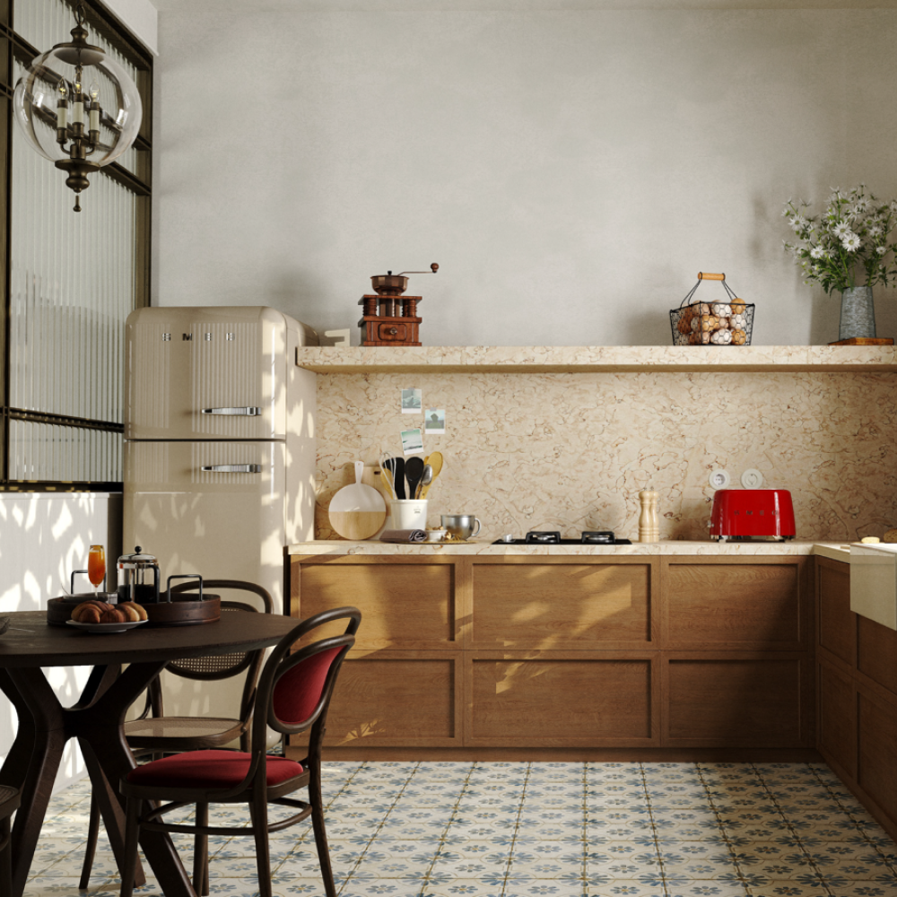 Дизайн інтер'єру кухні у французькому стилі