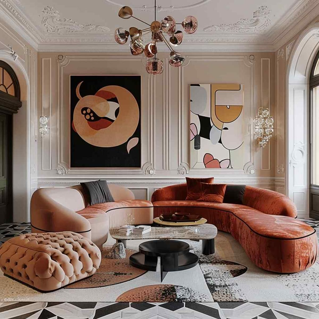 Дизайн-проєкт інтер’єру у стилі ф’южн №2