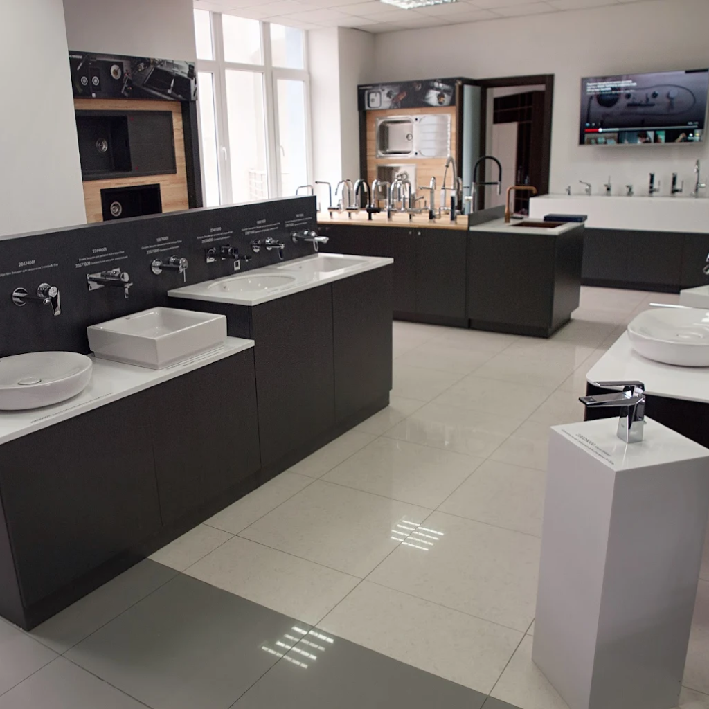 Интерьер шоурума кухонных моек Grohe