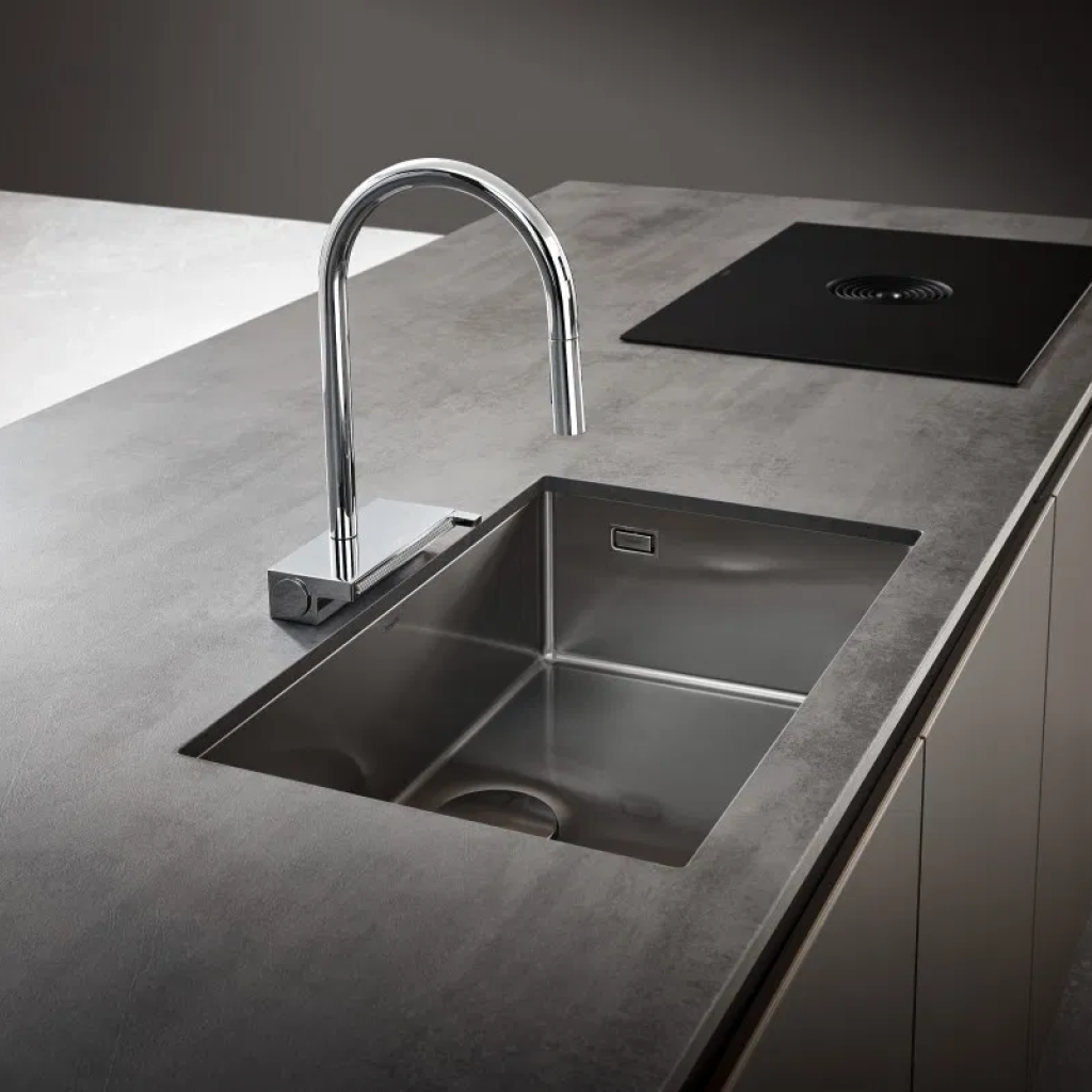 Дизайн кухонной мойки от бренда Hansgrohe