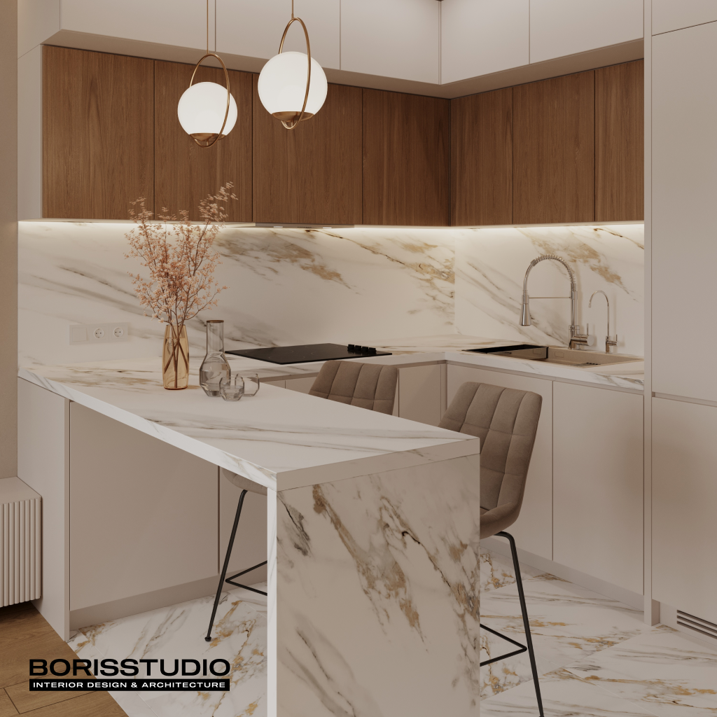 Дизайн-проєкт інтер'єру хрущовки у Києві №2