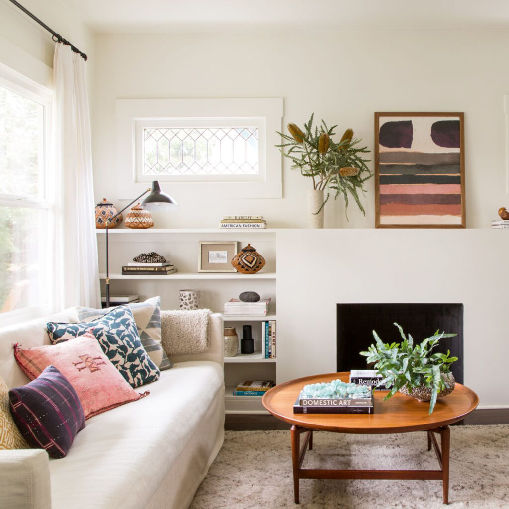 Дизайн-проект інтер'єру вітальні в стилі хюгге