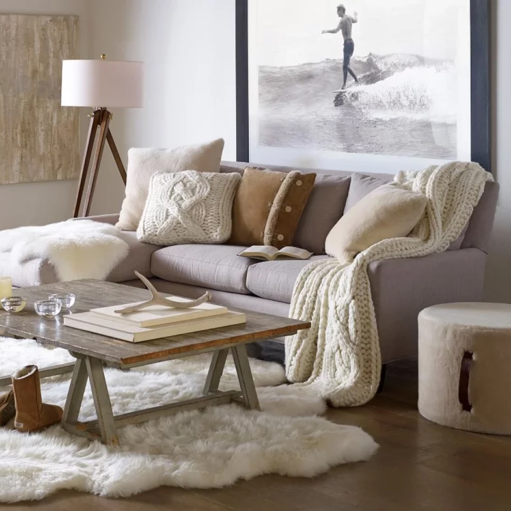 Дизайн-проект вітальні у стилі хюгге